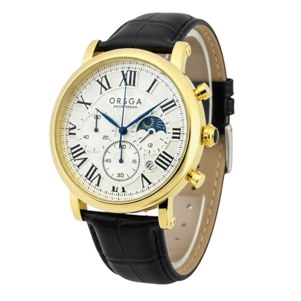 Orsga Axis Belt 9399 Black Gold White