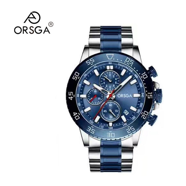 Orsga Vortex Chronograph 9071 Dual Tone Blue