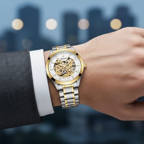 Orsga Heritage Automatic 9053 White Dual Tone